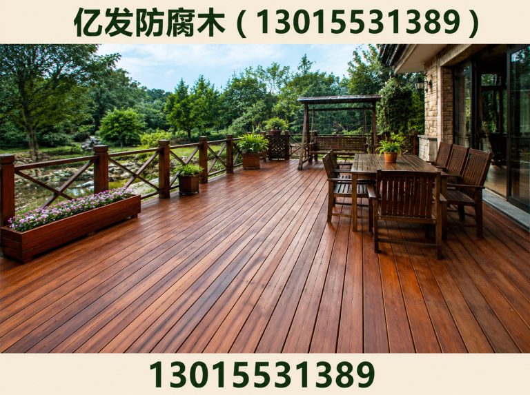 上街区郑州防腐木厂家展示图